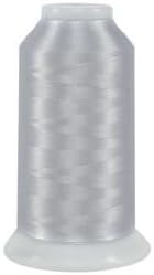 Superior Threads Magnifico 2-Ply 40 Weight Trilobal Polyester Sewing Thread Cone - 3,000 Yards (#2001 Ghost White)