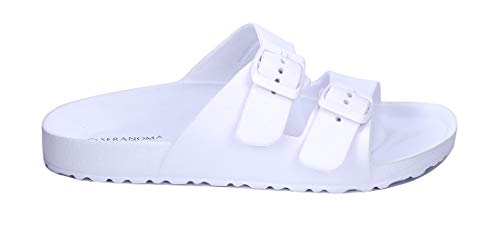 Seranoma-Womens-Toe-Ring-Cork-Sandal-Classic-Ladies-Sandal-Flat-Footed-Dual-Adjustable-Buckle-Breathable-Open-Toe-Slide-Comfort