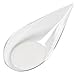 Zappy - 100 Clear 4 Inch Plastic Tear Drop Appetizer Spoons - Clear Plastic Tasting Spoons for Soup, Asian, Dessert Dish Bowls & Teardrop Plates