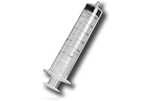EXELint 60 ml (2 oz) Syringe, Disposable Syringes Sterile, 50 ml to 60 ml Medical Grade Luer Slip Tip Syringe (10 Pack)