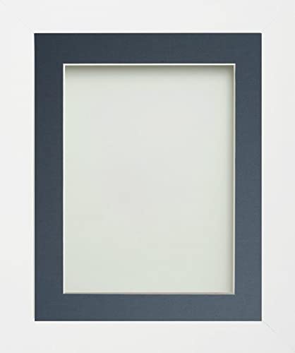 Frame Company Candy Range White Picture Photo Frames with Mount*Choice of Colours*