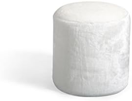 JGW Furniture YF-150-White Ottoman, White
