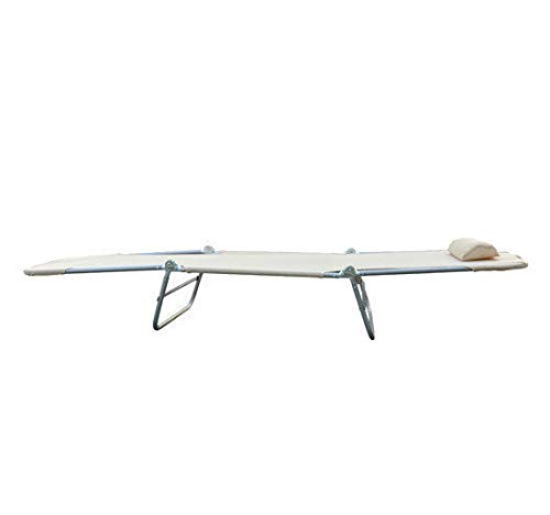 Outsunny Sonnenliege Gartenliege Relaxliege Bäderliege Zweibeinliege 4 Farben (Creme) – Bild 6