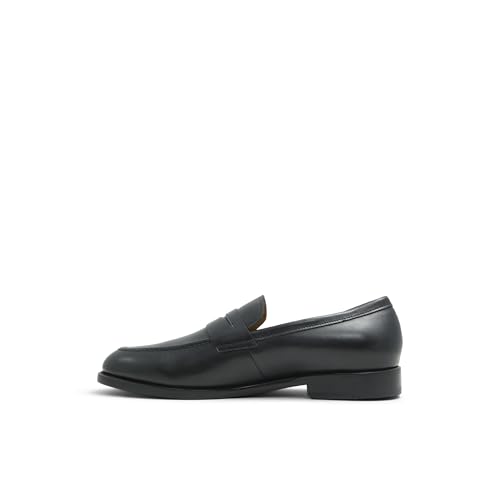 Brooks Brothers Men's Greenwich Leather Penny Loafer Dress Shoe, Black, 10