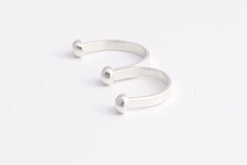 image for Tzufit Moshel Knuckle duster, Double ring, two finger ring, Double fin
