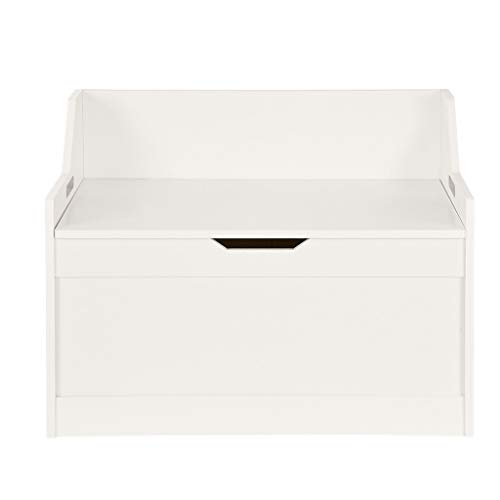 Wooden Toy Chest, Sturdy Wooden Chest - Board Outdoor Storage Box for Patio Furniture Cushions, Deluxe Toy Box, 24.4 x 15.7 x 18.1 inches (62x40x46cm) - Thumbnail 5