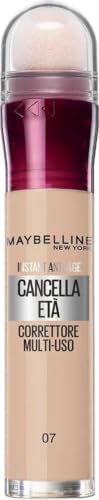 Maybelline New York Correttore Multi-Uso, Idratante e con Coprenza Modulabile, Imperfezioni e Occhiaie Coperte, Con Bacche di Goji e Haloxyl, Cancella Età, Tonalità: 07 Sand, 6,8 ml