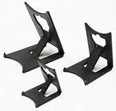Leeds Display Small Clip Plate Stand for 5" Plates in Black (Item #CLSMMX) - 2 Pack