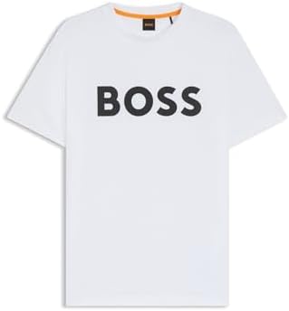 Herren Thinking 1 T-Shirt aus Baumwoll-Jersey mit großem Logo-Print Weiß L