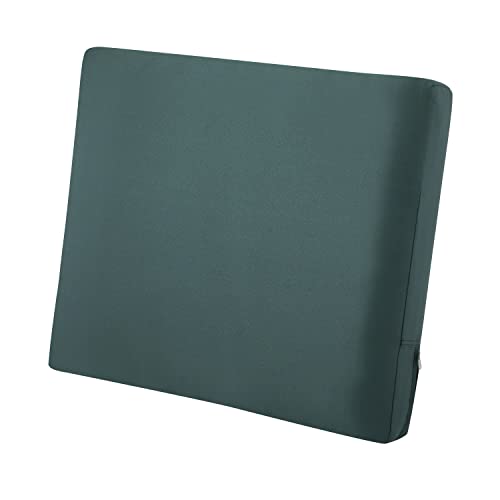 Classic Accessories Ravenna Water-Resistant 23 x 20 x 4 Inch Patio Back Cushion, Mallard Green, 1 Count (Pack of 1)