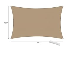 SunnyRoyal Sun Shade Sail 10'x10' Rectangle Shade