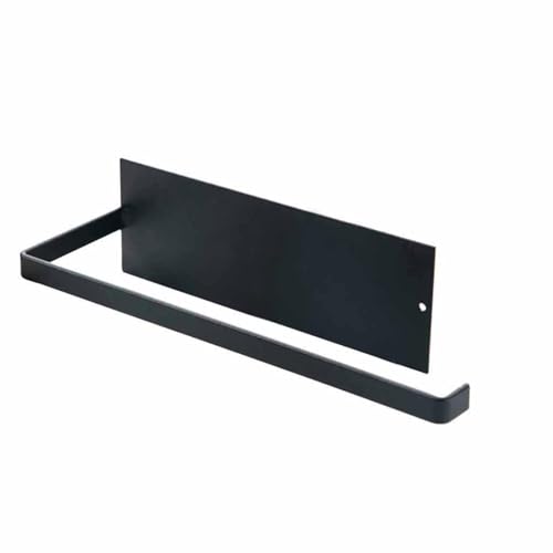 Porte-Rouleau de Cuisine Noir sans perçage,Support essuie Tout Mural,23cm Porte Essuie Tout sans Percage Porte Rouleau Papier Cuisine pour Cuisine,Salle de Bain, Placards,Acier Inoxydable Blanche (B)