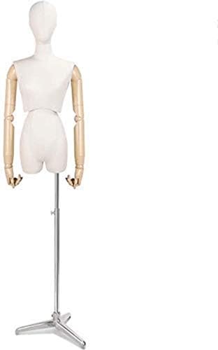 トルソー マネキン レディース 和装 メンズ 木製ベース ディスプレイ マネキンドレスメーカーダミーファッションの学生の表示バストトルソープラスチックアーム調節可能なウェアラブルジュエリー 洋裁用 マネキン トルソー Ospacp Org Ar