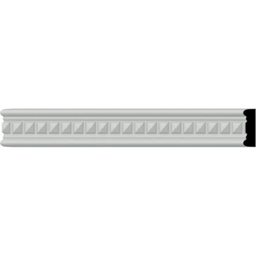 Endurathane Swindon Chair Rail, 1 1/2"H x 1/2"P x 94 1/2"L (1/2"Repeat), Factor…