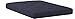 Serta Sycamore Double Sided Convoluted Foam and Cotton Full Futon Mattress, Black, Made in the USA