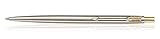 Parker Stainless Steel Classic Ball Pen with Gold Plated Clip Fine Point Fitted with NEW Quink Flow Refill