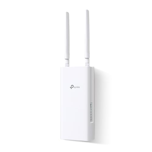 TP-Link Archer MR402-Outdoor 4G LTE External Router, WiFi AC1200Mbps Dual Band, IP65 Waterproof, PoE/DC Support, Cat4 up to 150Mbps, OneMesh Technology, Pole/Wall Installation, Plug & Play