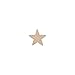 Wood Star Cutouts 3/4 inch by 3/16 inch Thick, 100 Pack Wooden Stars for DIY Crafts, Christmas, and July 4th