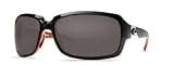 Costa Del Mar Isabela Sunglasses, Black/Coral, Gray 580G Lens