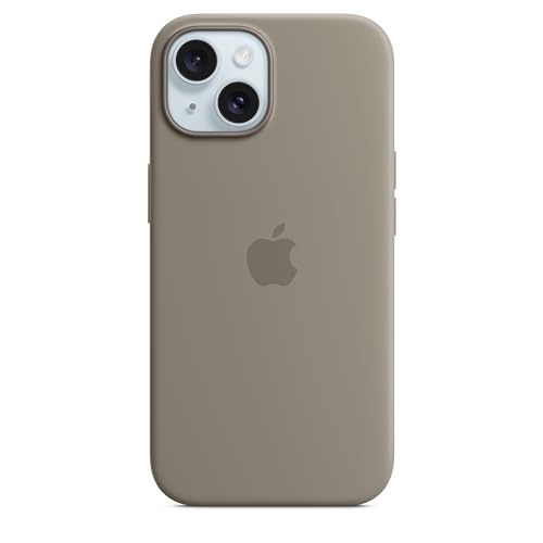 Apple Coque en Silicone avec MagSafe pour iPhone 15... en promo sur Amazon