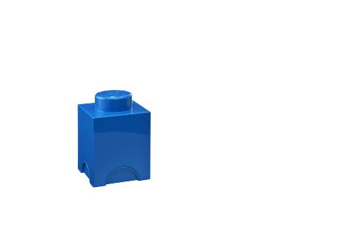 Lego storage brick 1, blue
