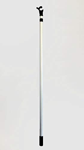 Bloc Blinds 2 metre Telescopic Pole for Roof Windows and Blinds, Aluminium, White, 115 x 3 x 3 cm