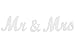 jollylife Vintage Affair MR & MRS White Wooden Letters Wedding Decoration/Present