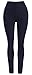 Ultra Soft High Waist Solid Seamless Compression Fashion Ankle Leggings for Women Pack of 3 Color Black Navy Grey Size XS-M