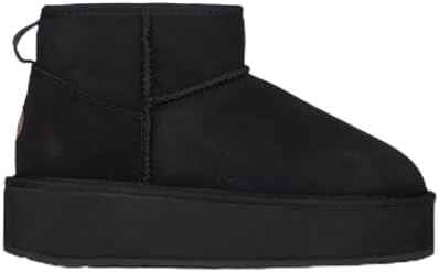 Amazon.com | UGG Women's Classic Mini Dipper Boot, Black, 9