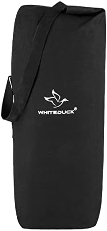 White Duck Outdoors Hoplite Canvas Duffel – 76L, Army/Blue/Brown/Olive/Black, Water Repellent, USA Made