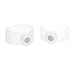 Fenical Body Slimming Healthy Silicone Magnetic Toe Rings - One Pair (Translucent White)