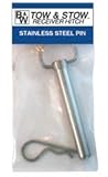 B&W TS35010 Tow and Stow Stainless Steel Receiver Hitch Pin with Keeper Clip