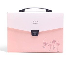 SHUTER Accordion Expanding File Folder with 13-Pockets,A4 and Letter Size (Pink)