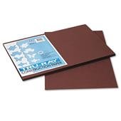 Pacon 103056 Tru-Ray Construction Paper, 76 lbs., 12 x 18, Dark Brown, 50 Sheets/Pack