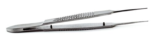 2 Pcs Castroviejo Forceps 4" Suture Tying Surgical 0.3mm & 0.5mm 1x2 Premium Instruments - Thumbnail 5