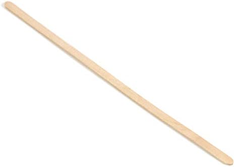 SmartPackUSA 7.5" x 1/4" inch Rounded end Wooden stirrers (1,000 Pack)