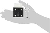 Merriway BH04490 8mm Heavy Duty Steel Staple on Plate for Chain 50x50mm Black view 4