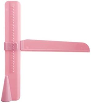 OKUBOX BC06 Adjustable Cake Scraper Smoother, Fondant Cake Edge Smoother Scraper,Plastic Butter Cream Decorating Tool (pink)
