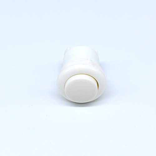 10 Pcs 28mm Arcade Buttons Push 2 Pin Built-in Microswitch for Jamma MAME Video Game DIY Machine Console Cabinet White New - Thumbnail 6