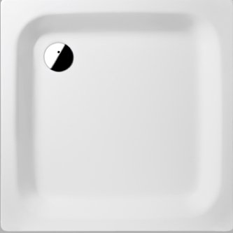 Duschwanne 90x90x6,5cm Stahlemail weiß MADE in GERMANY ähnlich KALDEWEI Duschplan