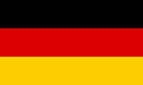 MC-Trend Germany flag 90 x 150 cm with 2 metal eyelets - ideal for the flagpole, stadium, fan mile or balcony, made of 100% polyester weatherproof (Germany 90 x 150 cm)