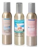 Yankee Candle 3 Pack Summer Favorites Fragrances. Bahama Breeze, Pink Sands and Sun & Sand Concentrated Room Spray 1.5 Oz.
