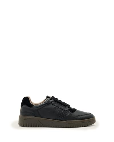 AllSaints Men's Regan Low Top Size 12 Black/Gum