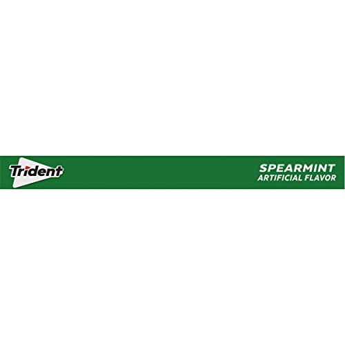 TRIDENT SPEARMINT SUGAR-FREE CHEWING GUM, 14 PIECES (PACK OF 1)