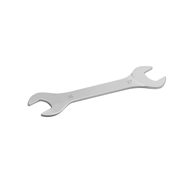 Globellapro 16 * 17mm Open End Spanner,Double Open Ended Wrench,Open Ended Wrench Flat Spanner,Chrome Vanadium Steel Wrench,Metric Spanner for Mechanic,Bicycle Repair
