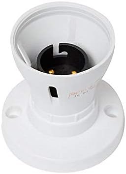 Bayonet Batten White Ceiling Lamp Holder BC B22 Light Bulb Socket Lamp Fitting Best For corridors, ceilings, balconies