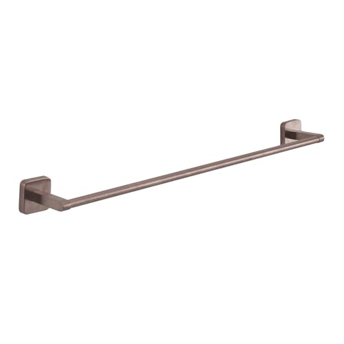 Tonga Porta Asciugamani Bagno da Parete Lunghezza 60cm, Porta Asciugamani Muro Fissaggio Tramite Viti o Adesivo, Finitura Oro Rosa, Porta Salviette Bagno da Muro in Acciaio Inox e Cromall