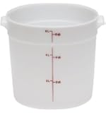 Cambro RFS6148 White Poly Round 6 Qt Storage Container