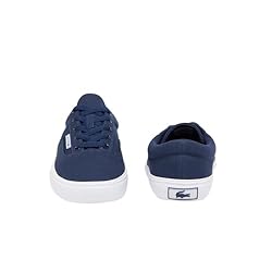 Lacoste Men's Lace Base Sneaker, Navy & White, 13