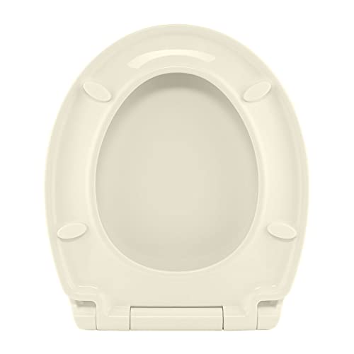 Bath Royale BR62002 Almond/Bone Premium Round Toilet Seat Soft Close